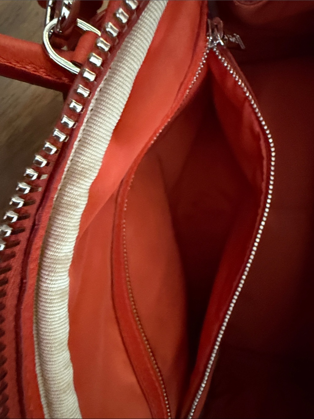 Tod's Miky Bauletto (D-Styling) Satchel - Red-Orange Women Bag - Picture 8 of 8